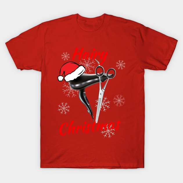 Hairy Christmas T-Shirt by Rossla Designs